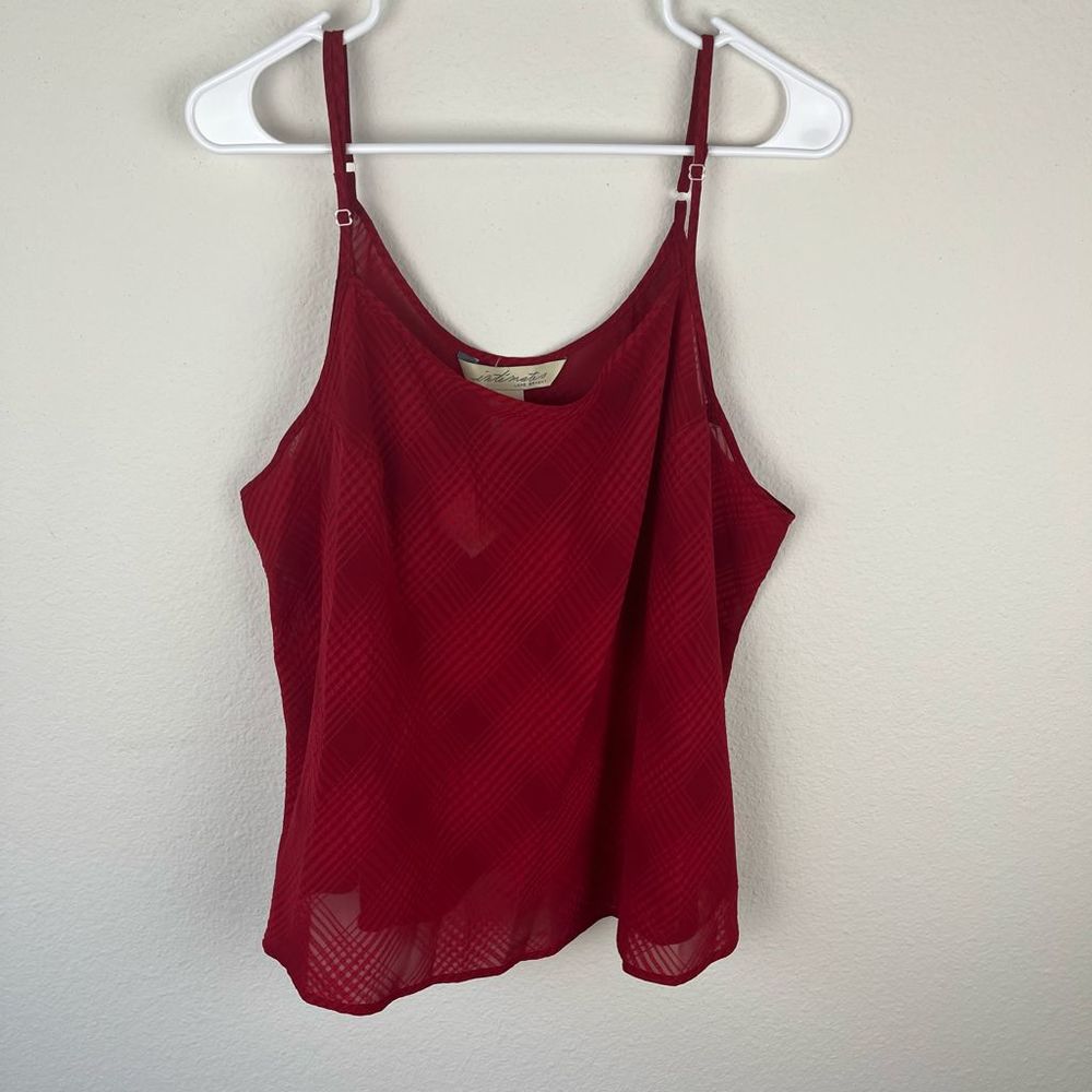 Lane Bryant Red Vintage Plaid Top